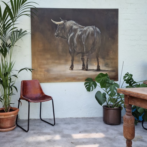Schilderij Spaanse Stier door Nanouk Weijnen 