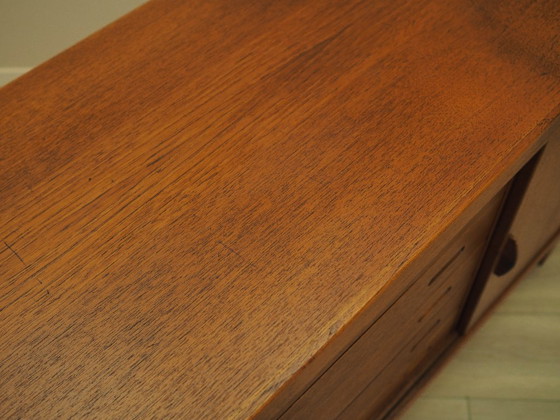 Teak Sideboard With Sliding Doors, Danish Modern Design From The 1960s – Wood (photo 19 of 25)