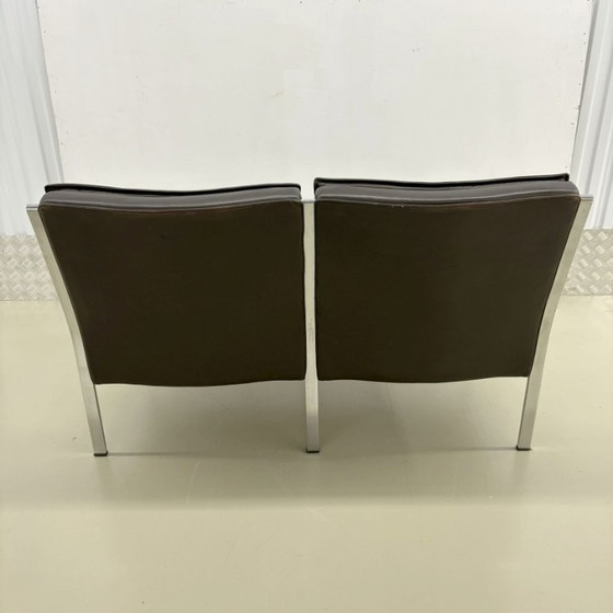 Knoll Art Collection Leather Bench, Rudolf B. Glatzel – 2 seaters, Metal (photo 5 of 12)