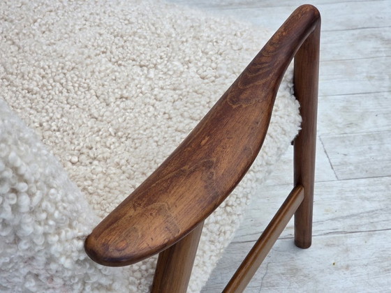 1960s, Danish design by Alf Svensson, genuine sheepskin, reupholstered. – Armchairs, Other (photo 11 of 24)