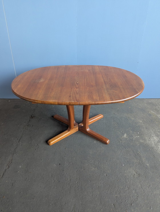 Image 1 of Table de salle à manger extensible vintage danoise en teck, Dyrlund