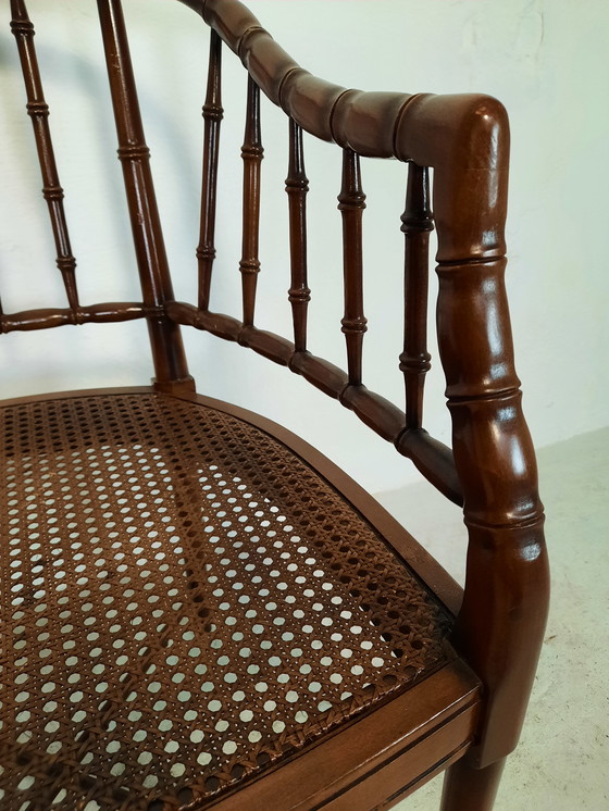 Image 1 of Englischer Regency-Sessel aus Bambus