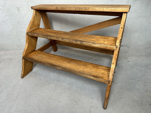 Vintage 'Bücherregal' Stufen - Buche