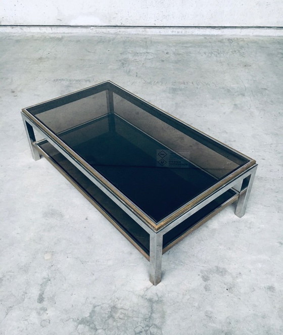 Image 1 of Hollywood Regency Design Flaminia Two Tier Coffee Table, France 1970's