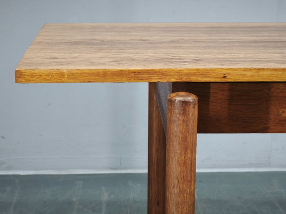 Image 1 of 1960s Czech Coffee Table in Solid Oak by Krásná Jizba
