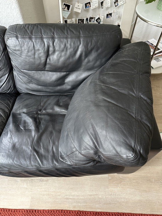 2 sofás De Sede, de piel negra, serie DS-17 – Sofás de 2 plazas, Leather (photo 7 of 8)