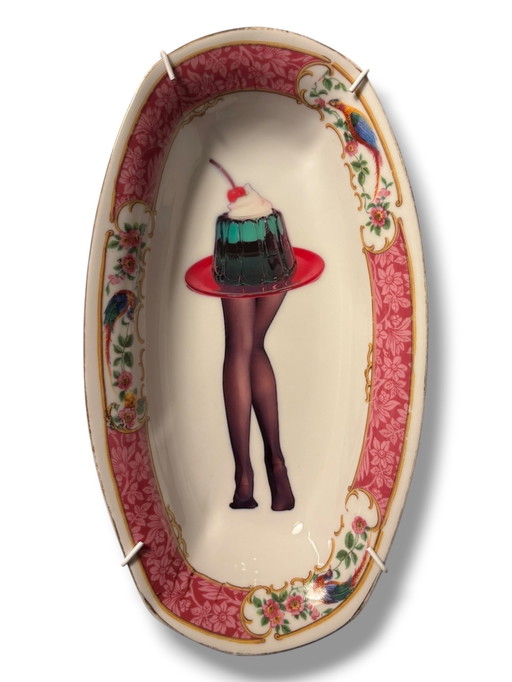 Tavolo da parete ovale vintage | L'atmosfera vintage