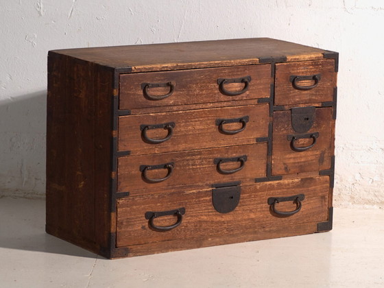Antique Japanese tansu chest – Japan, circa 1910 – Chest of drawers (photo 8 of 40)