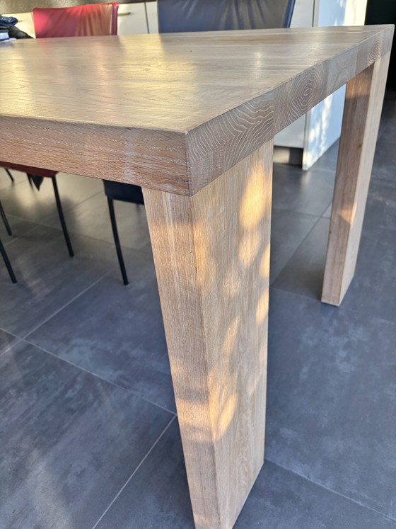Massief Eiken Design Tafel – Eettafels, Wood (photo 3 of 7)