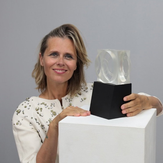 Image 1 of Oggetto geometrico in plexiglass di Maurice Ruche, 1972