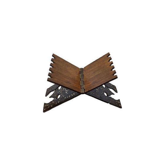 Rehal ancien en nacre et laiton, fin du XIXe siècle – Objets déco, Wood (photo 6 of 7)