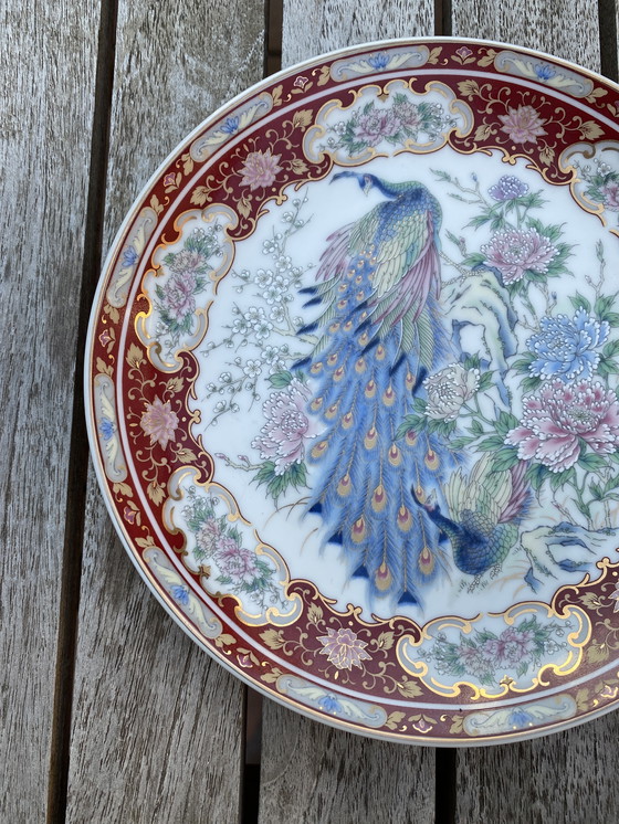 Image 1 of Chinese vintage peacock plate