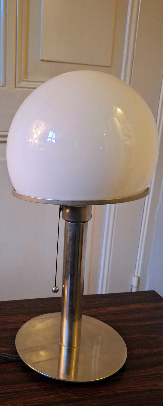 BauhausTecnolumen Wagenfeld Lampe de table WA 24 – Glass, Metal (photo 7 of 10)