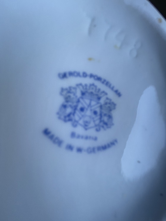 Image 1 of Vaso/vaso per fiori in porcellana bianca vintage GEROLD BAVARIA degli anni '70.