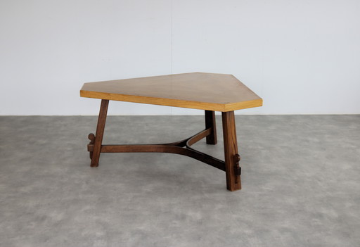Brutalist Triangle Dining Table
