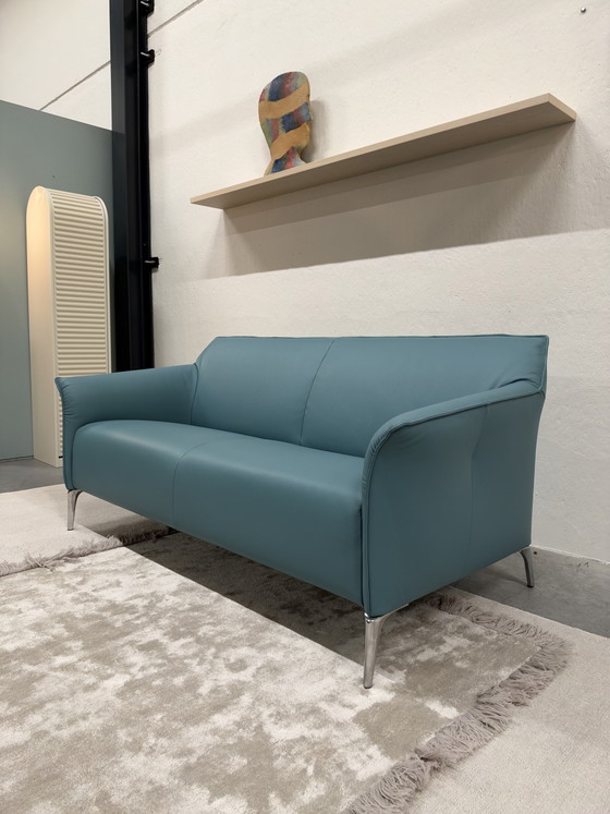 Leolux Mayon 2.5-seater Sofa Blue leather, 2 seaters (photo 10 of 10)