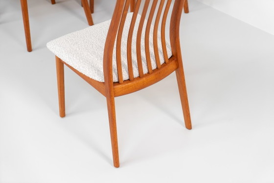 Set van 10 Eetkamerstoelen van Kai Kristiansen voor Schou Andersen (Denemarken, jaren 50) – Wood, Vintage (photo 9 of 11)