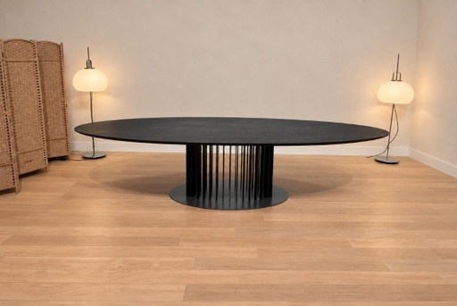 Como nuevo Van der Donk Bas Mesas de comedor Negro + GARANTÍA