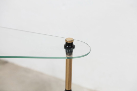 Image 1 of Étagère Présentoir Boulangerie Vitrine de Magasin en Verre et Laiton 1950