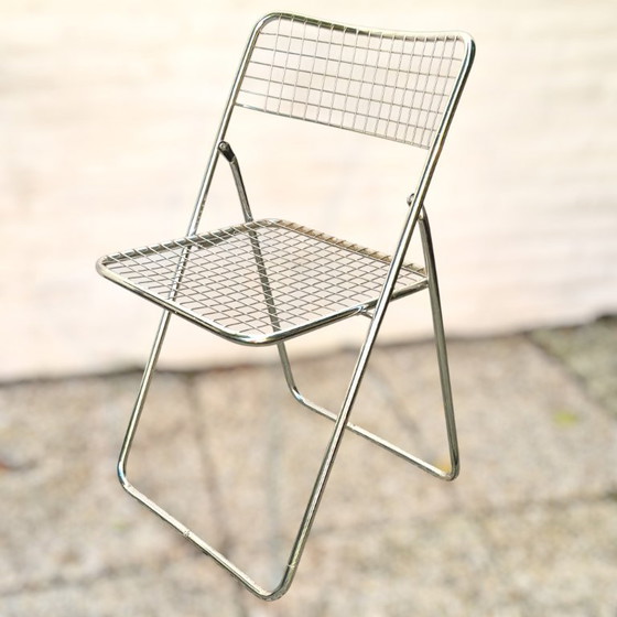 Chaise pliante Ted Net Design Niels Gammelgaard pour IKEA, Chrome – Chaises pliantes (photo 4 of 8)