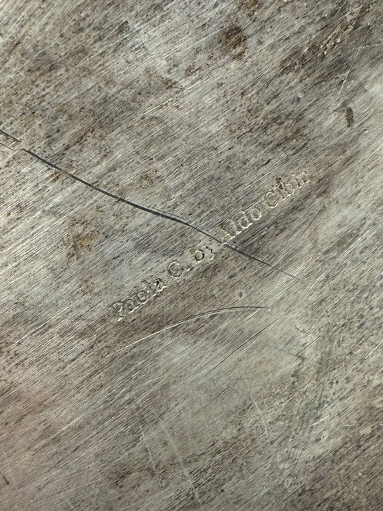 Image 1 of Scultura moderna a forma di barca di carta argentata, Paola C. di Aldo Cibic, Italia, anni '80