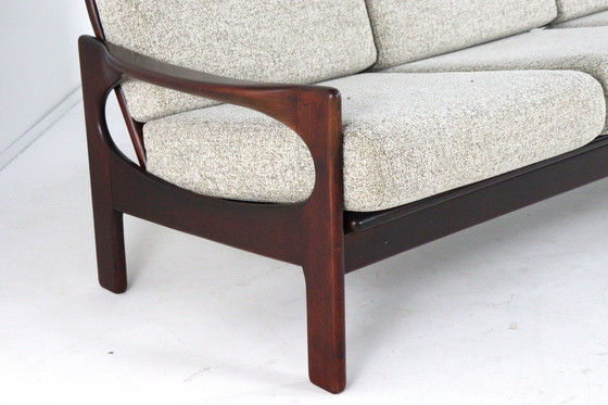 Image 1 of 3 seater sofa vintage reupholstered