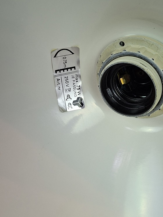 Image 1 of Elegante lampada da terra vintage color marrone cioccolato