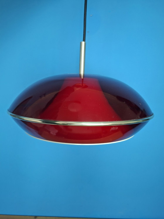 Image 1 of Large vintage space age pendant lamp Massive