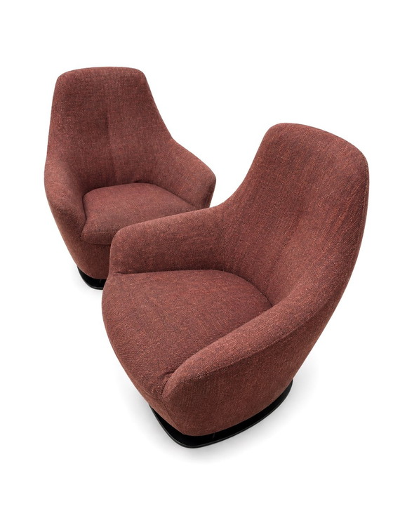2x Fauteuil pivotant Leolux Cantate – Textile (photo 3 of 6)