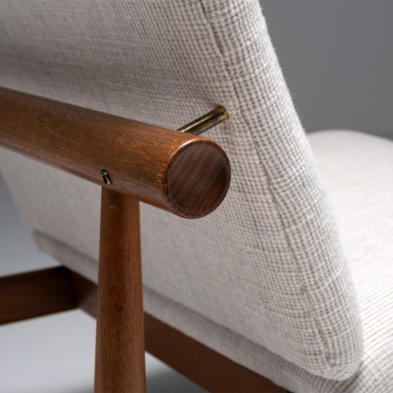 Image 1 of 2x chaise longue modèle FD 137/1 'Japan' de Finn Juhl pour France & Søn,