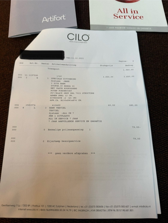 Image 1 of Canapé 3 places Artifort Mare