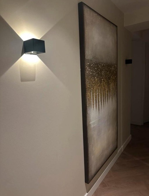 Kare Design Schilderij Abstract Fields 200x100cm