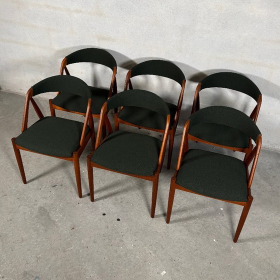 Image 1 of 6 sedie da pranzo modello 31 | Kai Kristiansen, Danimarca