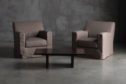 Lounge Chairs by Christian Liaigre, France, 1990s