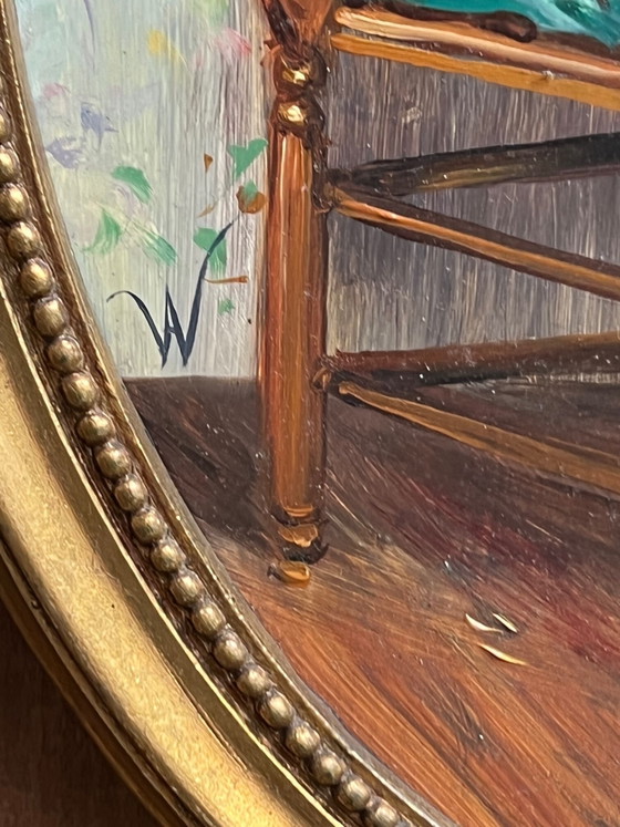 Portrait of a lady in Art Deco style – Paintings & Drawings, Wood (photo 5 of 7)