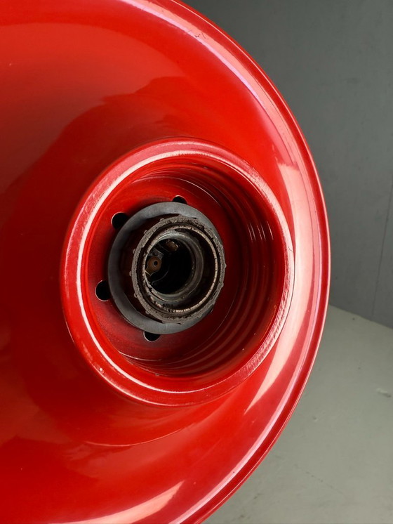 Image 1 of Lampada da parete o soffitto "Light Ball" in metallo rosso Castiglioni per Flos, Italia anni '70