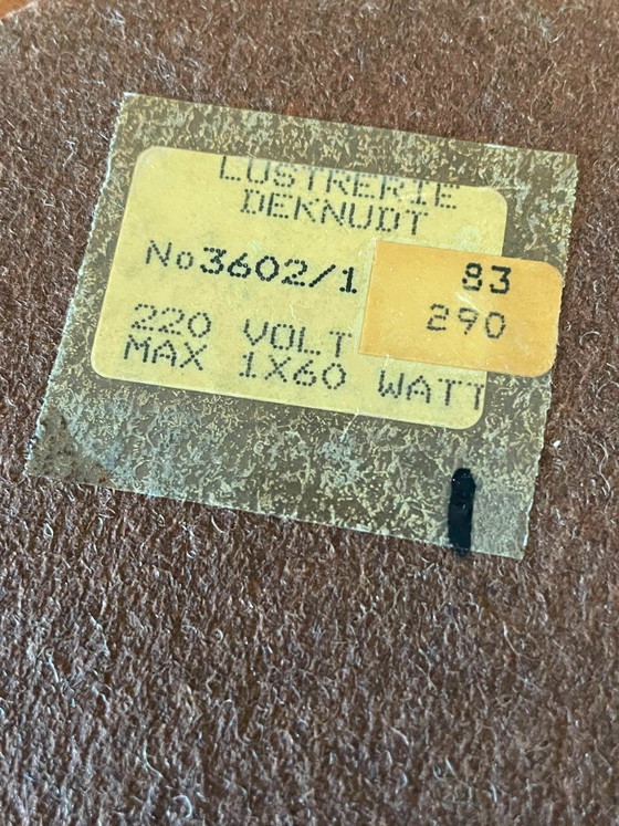 Image 1 of Vintage Deknudt Brass Duck Table Lamp – Mid-Century Style – Black Shade
