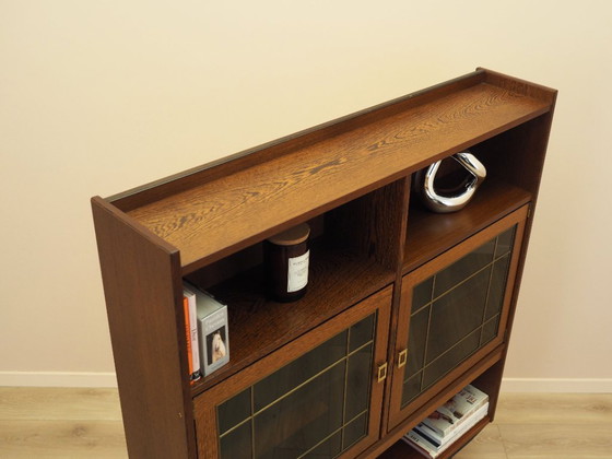 Vetrina danese in rovere con illuminazione e ripiani regolabili, anni '60 – Vetrine, Legno (photo 8 of 18)