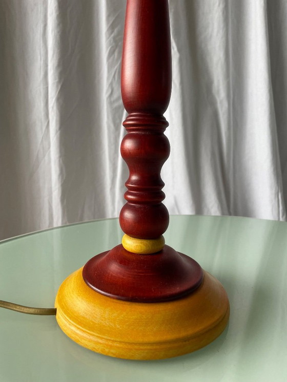 Image 1 of Lampade rustiche vintage in legno tornito