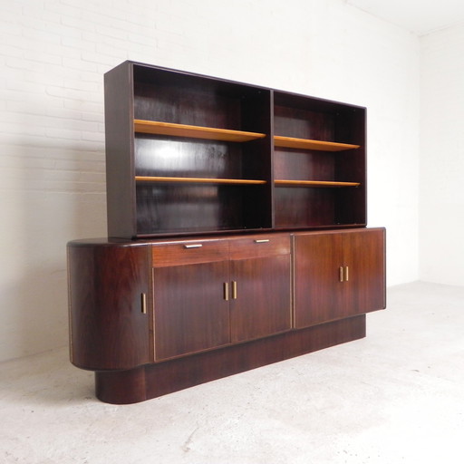 Walnut sideboard by A.A. Patijn for Zijlstra, 1950s