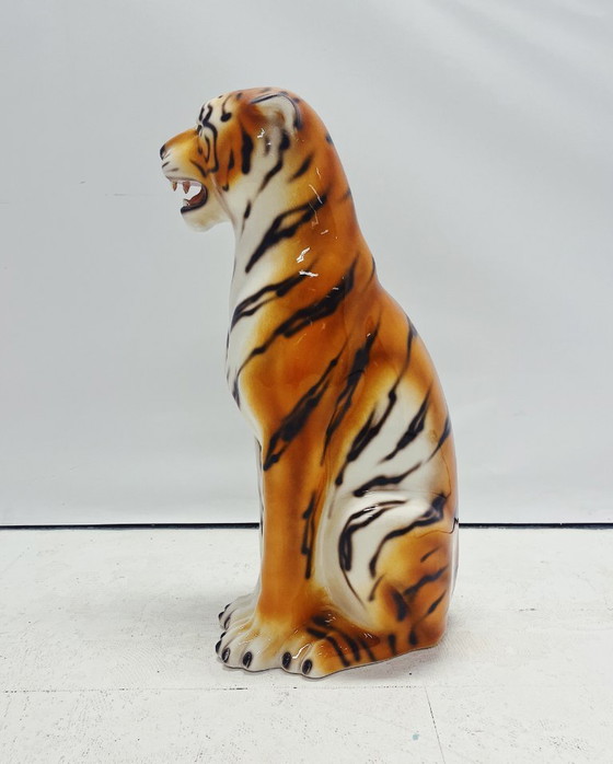 Image 1 of Statue en céramique de tigre