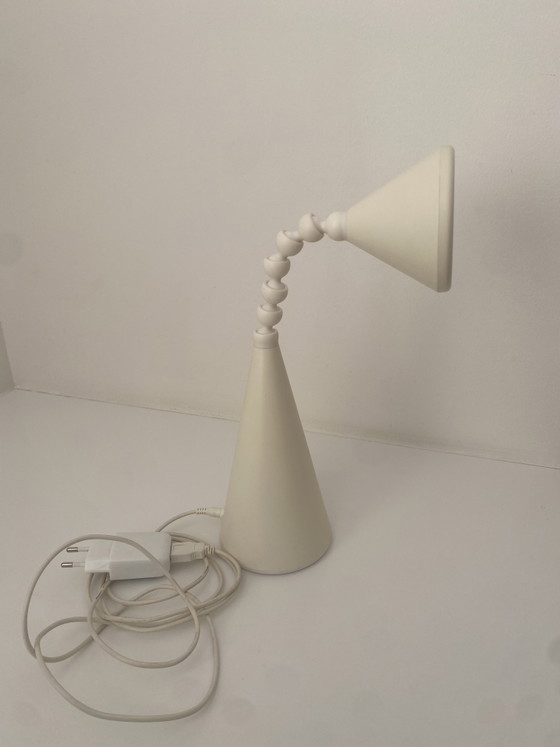 Image 1 of Lampada da parete/lampada a globo vintage Herda – Bianca/Bianco sporco – Anni '70, era spaziale