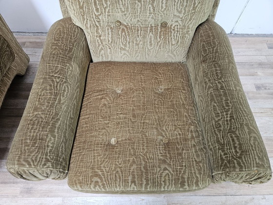 Image 1 of Een paar Italiaanse fauteuils uit de jaren 70.