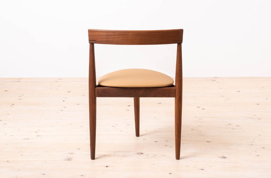 Image 1 of Teak Dining Set by Hans Olsen, 4 Chairs, Round Table, Danish Modern, 1950s