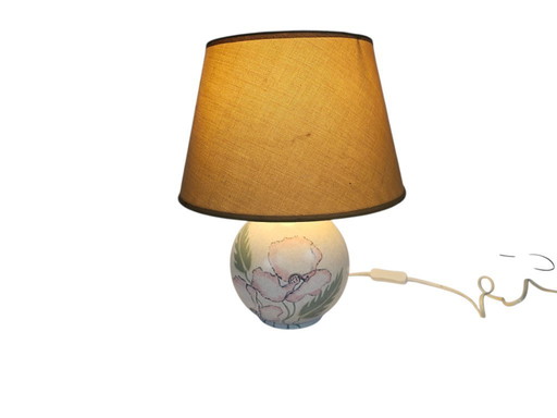 Céramique d'atelier - Vanessa Tuck - peinte à la main - lampe de table - années 80