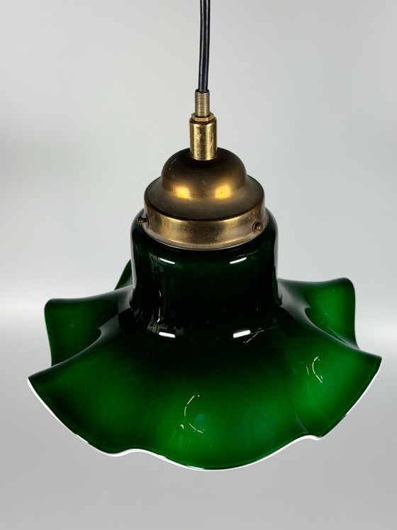 Lampada da soffitto Peill & Putzler Germania, anni '60/'70, in vetro, design Space Age. – Plafoniere, Metal (photo 3 of 13)