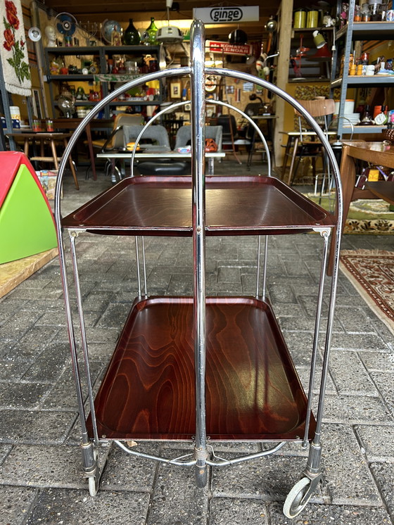 Image 1 of Chariot de service/meuble mural Gerlinol vintage années 60/70