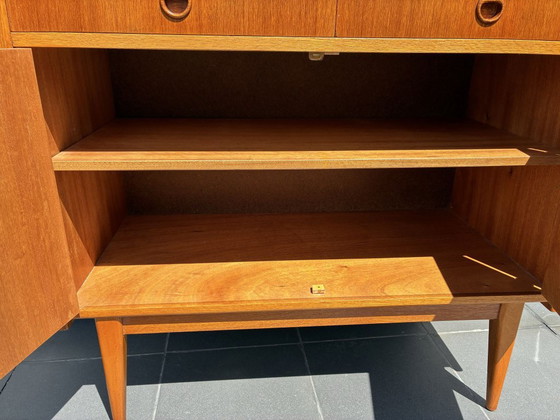 Zweedse Teak Boekenkast met Kast, jaren 60, Boekenkasten, Hout, Bruin, 1960 (foto 5 van 8)