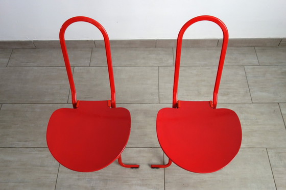 Image 1 of 2 Chaises Pliantes avec Support Gastone Rinaldi pour Thema, Années 70/80