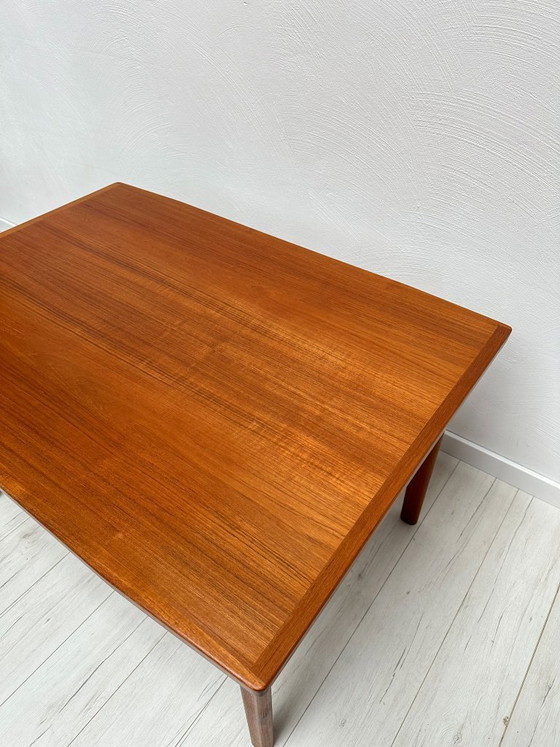 Image 1 of 1960s Danish Teak Extendable Dining Table by Vamo Sønderborg – Large Mid-Century Table with Pull-Out Leaves